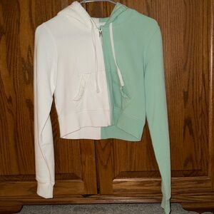 Hollister crop full zip